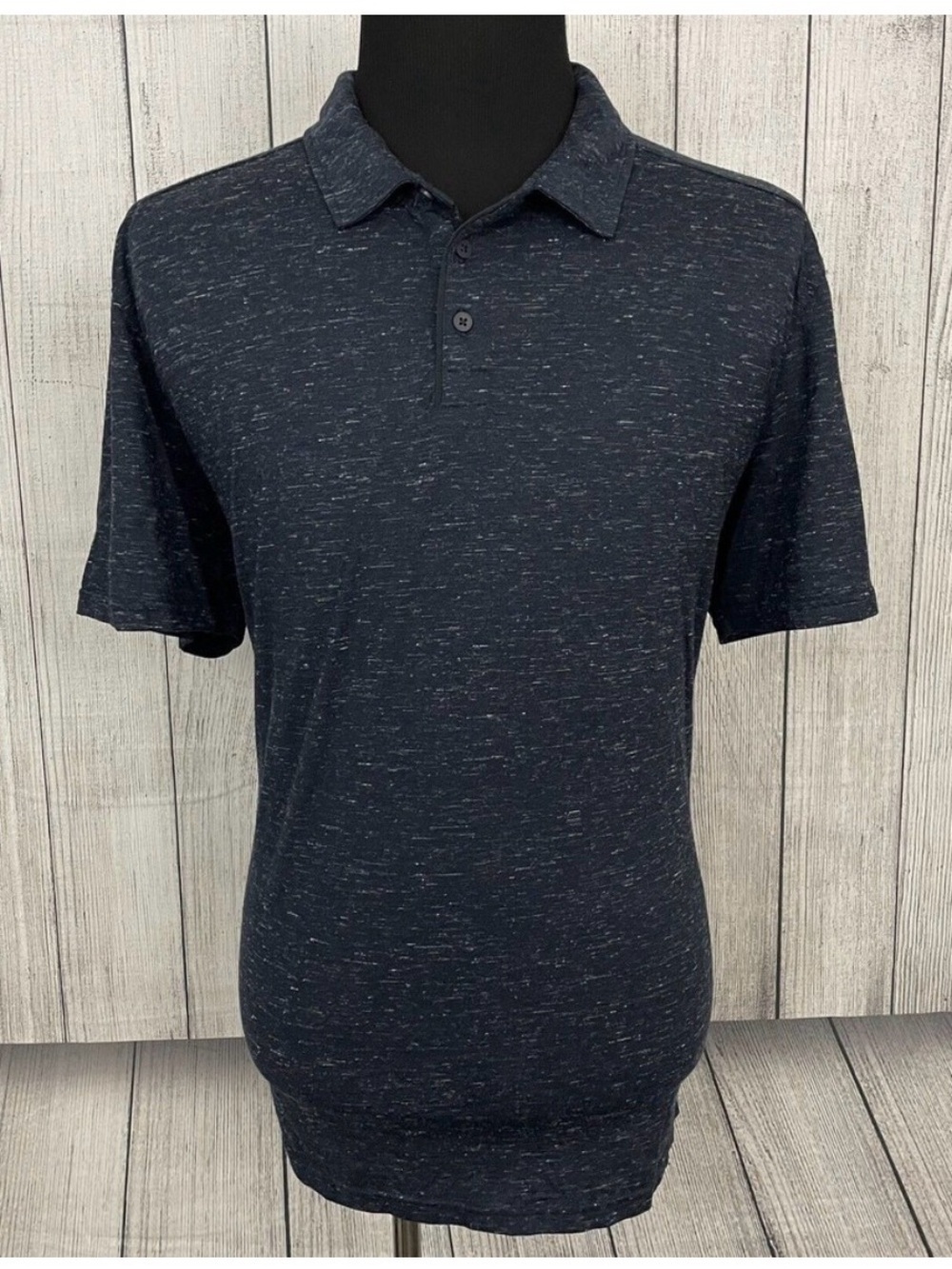 Smartwool Men's M Dark Blue Merino Sport 150 Hemp Short Sleeve Polo Shirt